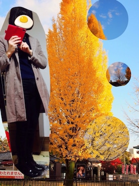 「写真部」｜はらっぺさん（レディース・166cm）の冬コーディネート