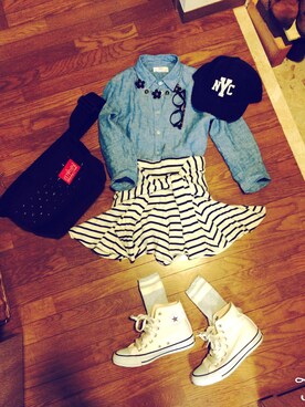 ちほさん（レディース・150cm）の春コーディネート