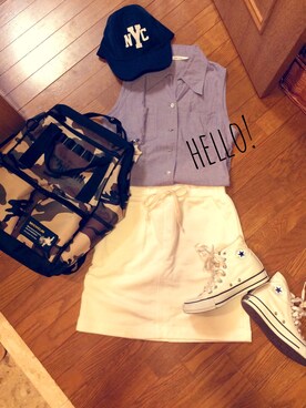 ちほさん（レディース・150cm）の夏コーディネート