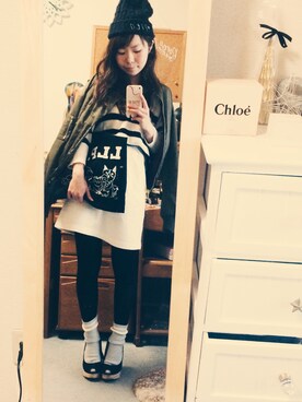 ちほさん（レディース・150cm）の冬コーディネート