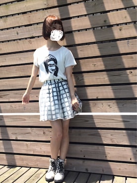「きゃりーぱみゅぱみゅ」｜EMiさん（レディース・153cm）の夏コーディネート