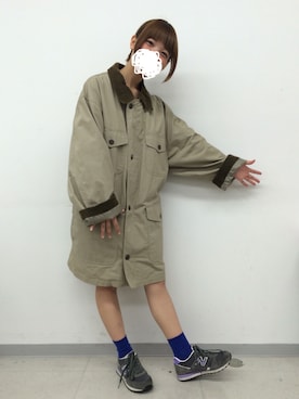「STUDIOUS(ステュディオス)のアイテム」を使った、EMiさん(レディース・153cm)の秋コーディネート