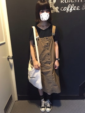 「CASIO」｜「アイテム（ワンピース/ドレス）」を使った、EMiさん（レディース・153cm）の夏コーディネート