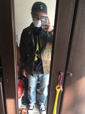 「KR3W（クルー）のアイテム」を使った、クリスさん（メンズ・175cm）の冬コーディネート