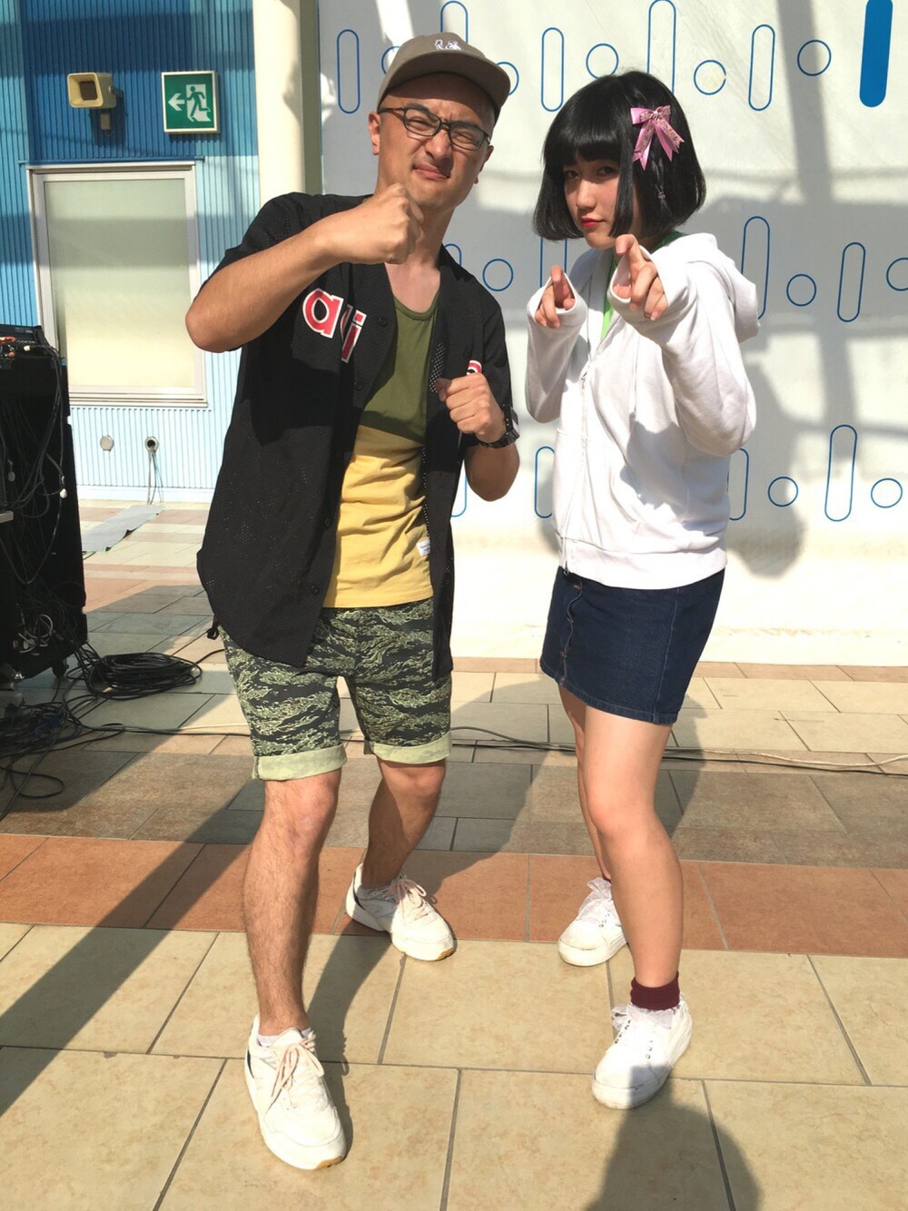 「GUのアイテム（カーゴパンツ、その他）」を使った、クリスさん（メンズ・175cm）の春コーディネートの1枚目の写真