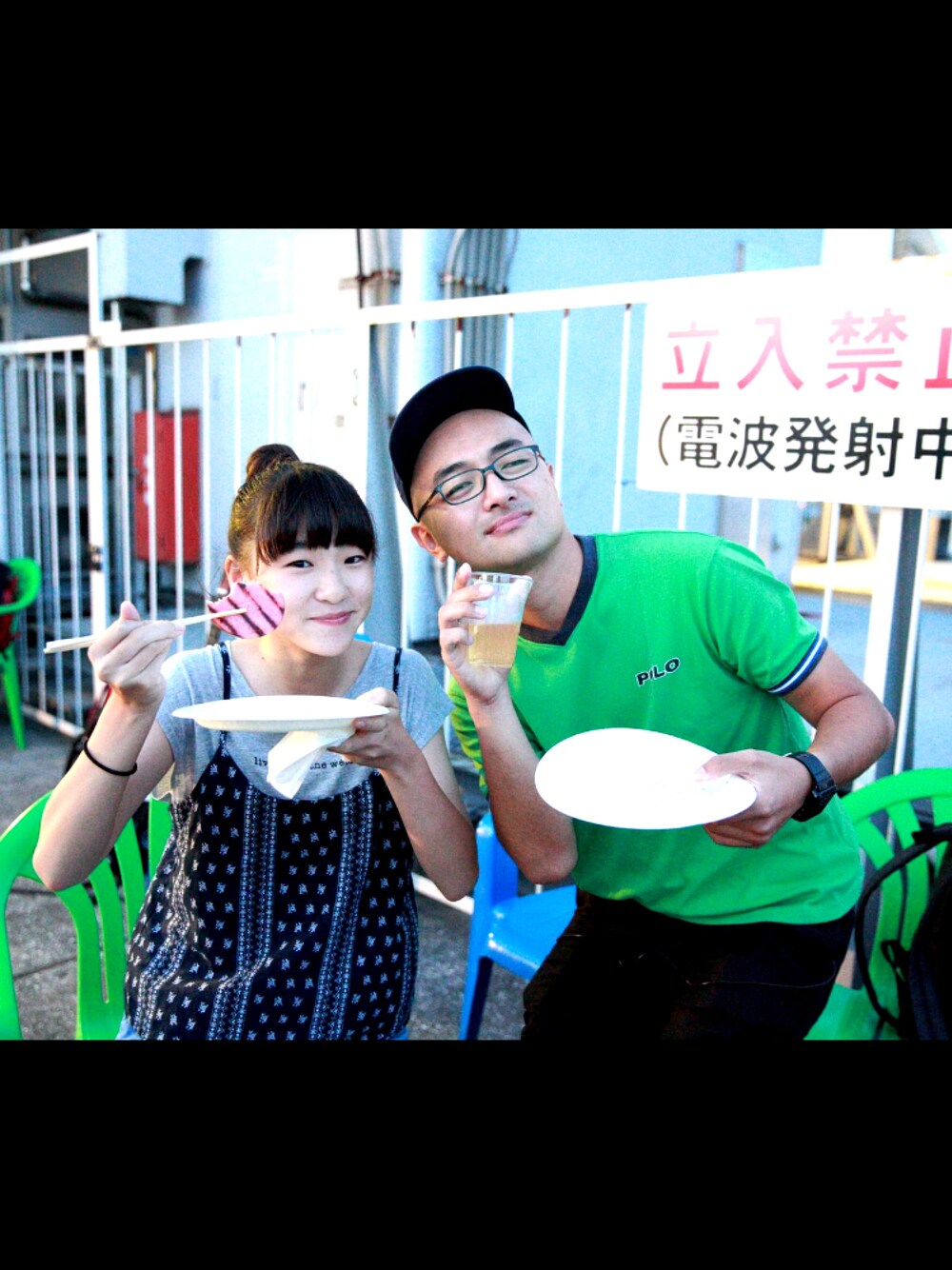 「アイーダの妹。のアイテム（シャツ/ブラウス、ブルー系）」を使った、クリスさん（メンズ・175cm）の夏コーディネートの1枚目の写真