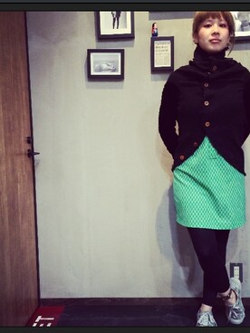 「tricot COMME des GARCONS（トリココムデギャルソン）のアイテム（その他アウター）」を使った、yukikoさん（レディース・157cm）の冬コーディネート