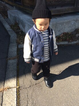 「babygap」｜「アイテム（その他アウター）」を使った、Satomi.Kさん（キッズ・90cm）の秋コーディネート