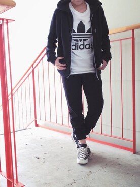 「allstar」｜「アイテム（Tシャツ/カットソー）」を使った、Satomi.Kさん（レディース・147cm）の春コーディネート