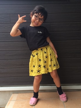 「bobo chose（ボボ チョース）のアイテム」を使った、c8mさん（キッズ・100cm）の夏コーディネート