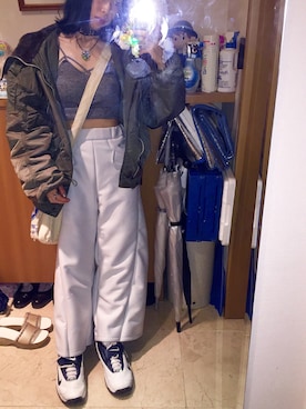 「chloma（クロマ）のアイテム」を使った、TA2YUKIさん（レディース・154cm）の春コーディネート