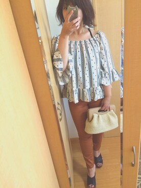 「C.ali（カリ）のアイテム」を使った、なごむさん（レディース・163cm）の夏コーディネート