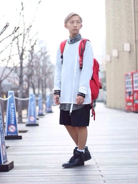 「Yohji Yamamoto（ヨウジヤマモト）のアイテム（その他トップス）」を使った、hiR0(山田浩幸)さん（メンズ・171cm）の春コーディネート