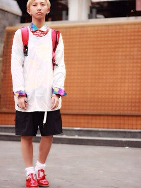 「MARC JACOBS（マークジェイコブス）のアイテム（ドレスシューズ）」を使った、hiR0(山田浩幸)さん（メンズ・171cm）の春コーディネート