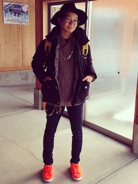 「hat」｜sodetakuさん（メンズ・176cm）の冬コーディネート