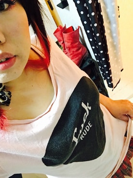 「RUDE GALLERY（ルードギャラリー）のアイテム」を使った、rei69696969さん（レディース・154cm）の秋コーディネート