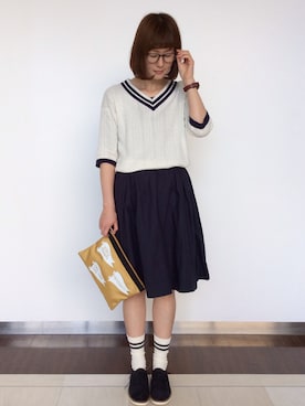 「おめかしコーデ」｜sakuさん（レディース・164cm）の春コーディネート