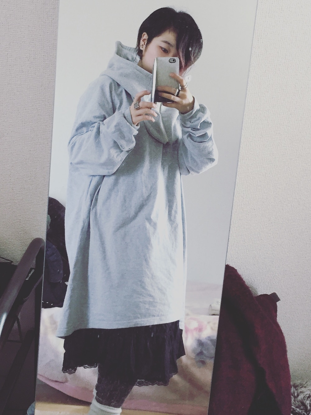 hatraのネックウォーマー/スヌードを使った人気ファッション