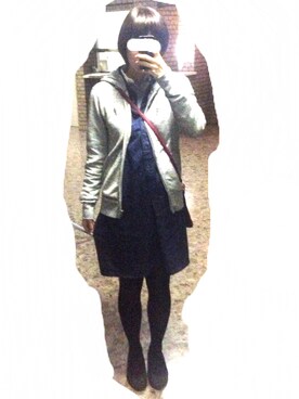 「UNIQLO（ユニクロ）のワンピース（ワンピース、ブルー系）」を使った、きのこさん（レディース・168cm）の春コーディネート