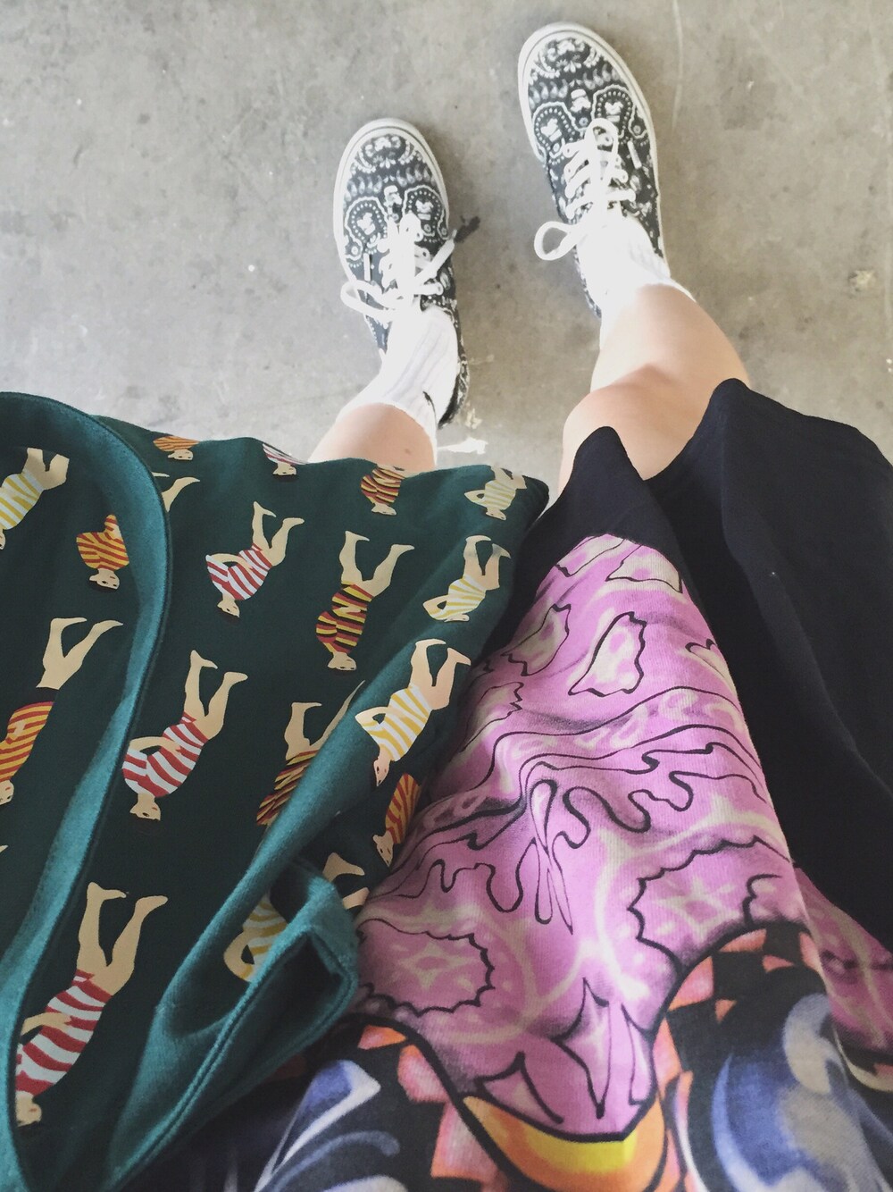 「ootd、code、JOYRICH、Yizi、STARWARS、VANS、STYLE」｜「JOYRICHのアイテム（チュニック、ブラック系）」を使った、Kiannbooさん（レディース・163cm）の夏コーディネートの1枚目の写真