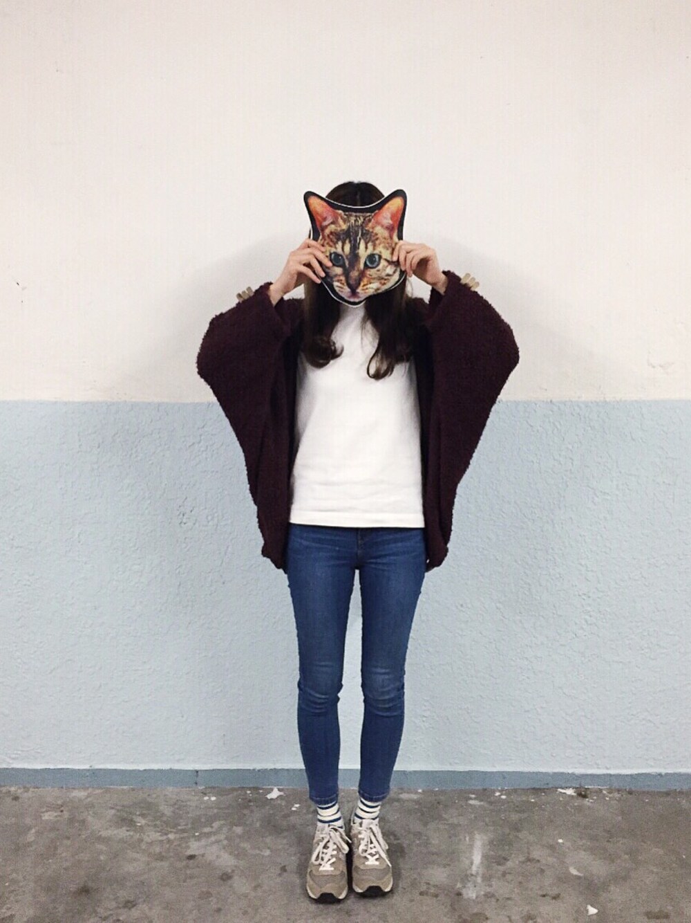 「ootd、lookbook、daily look、休日スタイル、outfit、code」｜「UNDERCOVERのアイテム（クラッチバッグ、その他）」を使った、Kiannbooさん（レディース・163cm）の冬コーディネートの1枚目の写真