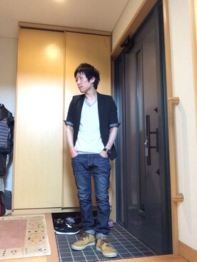 「galvanize（ガルヴァナイズ）のアイテム（トップス）」を使った、Shota さん（メンズ・175cm）の春コーディネート