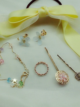 「Three Four Time（ｽﾘｰﾌｫｰﾀｲﾑ）のアイテム（リング）」を使った、( ´＿＿＿＿＿＿` )さん（レディース・160cm）の春コーディネート