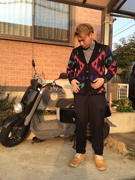 「THE TEST（ザ テスト）のアイテム（パンツ）」を使った、飛太@GrisVAGOさん（メンズ・175cm）の春コーディネート