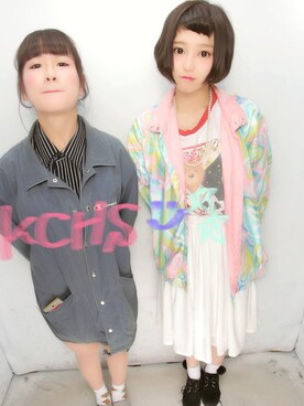「Neuf（ヌーフ）のアイテム（ジャケット/アウター）」を使った、🅰さん（レディース・157cm）の冬コーディネート