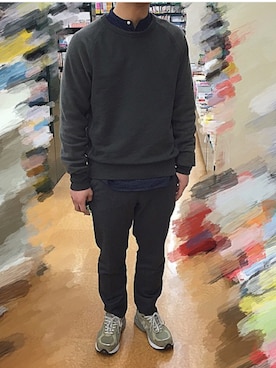 「rag & bone（ラグアンドボーン）のアイテム（スウェット）」を使った、Hiroyuki Sakaiさん（メンズ・170cm）の夏コーディネート