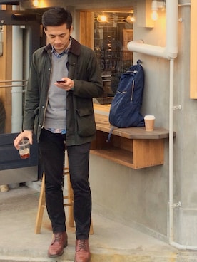 ChrisHsuさん（メンズ・172cm）の冬コーディネート