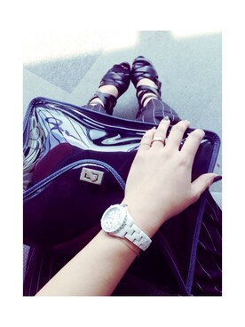 「TSURU（ツル）のアイテム（バッグ）」を使った、MMNさん（レディース・165cm）の夏コーディネート