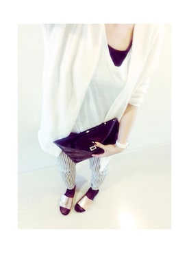 「TSURU（ツル）のアイテム（バッグ）」を使った、MMNさん（レディース・165cm）の夏コーディネート