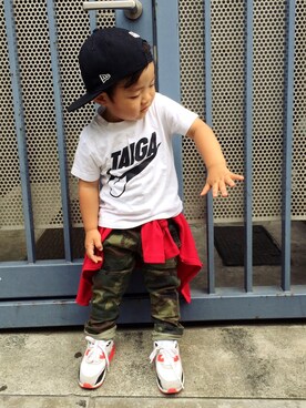 Taigaboyさん(キッズ・90cm)の夏コーディネート