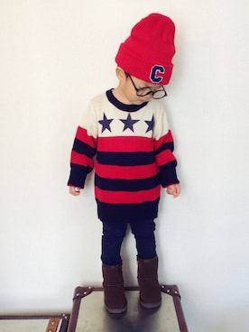 Taigaboyさん（キッズ・90cm）の秋コーディネート