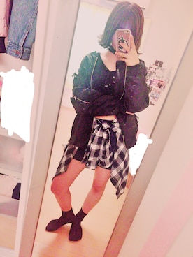 「mixxmixのアイテム（ジャケット/アウター）」を使った、さやかさん（レディース・153cm）の秋コーディネート