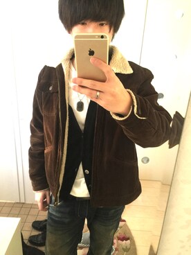 「DPSR（デニムピープルズリパブリック）のアイテム（パンツ）」を使った、みことさん（メンズ・175cm）の冬コーディネート