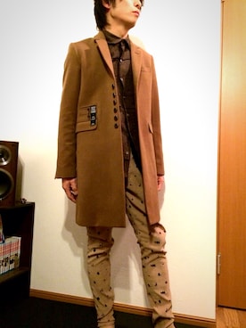 「SHAREEF（シャリーフ）のアイテム（その他アウター）」を使った、kobayashi takashiさん（メンズ・173cm）の春コーディネート