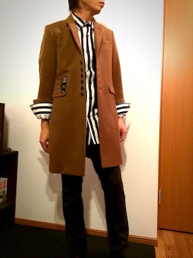 「SHAREEF（シャリーフ）のアイテム（その他アウター）」を使った、kobayashi takashiさん（メンズ・173cm）の春コーディネート