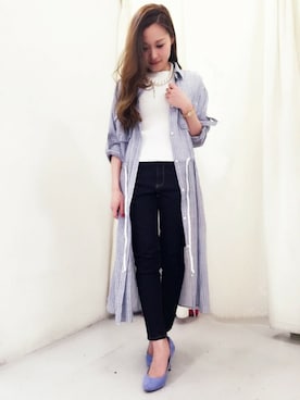 「DRWCYS（ドロシーズ）のアイテム（その他アウター）」を使った、reyさん（レディース・147cm）の春コーディネート