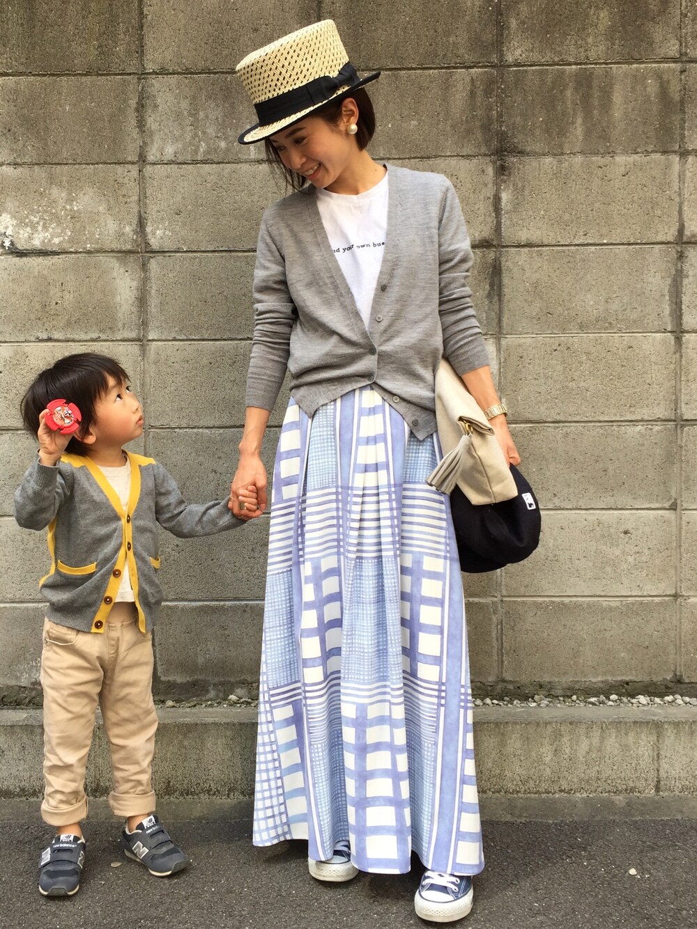 「デート、マキシスカート」｜「LAGUNAMOONのアイテム（スカート、ブルー系）」を使った、tinyさん（レディース・148cm）の夏コーディネートの1枚目の写真