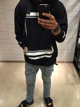 「アイテム（ピアス（片耳用））」を使った、taaakaさん（メンズ・182cm・20代）の秋コーディネート
