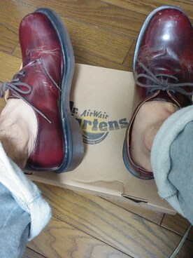 「Dr. Martens（ドクターマーチン）のDr.Martens (ドクターマーチン)/1461 3EYE GIBSON SHOES（その他シューズ）」を使った、foolproof さん（メンズ・165cm）の冬コーディネート