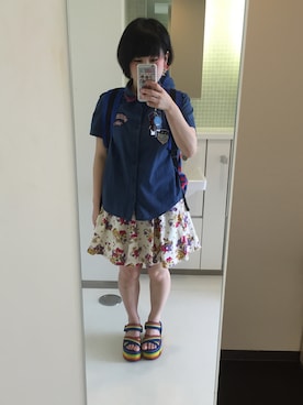 「RNA SLANG」｜🍈もこ🍈さん（レディース・150cm）の夏コーディネート