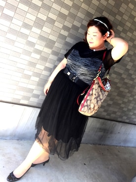 naoko matsumuraさん（レディース・169cm）の夏コーディネート