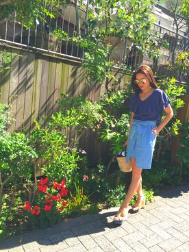 黒木 ナツミ🦋さん（レディース・162cm）の春コーディネート