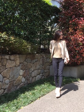 「rag & bone（ラグアンドボーン）のアイテム（パンツ）」を使った、黒木 ナツミ🦋さん（レディース・162cm）の秋コーディネート