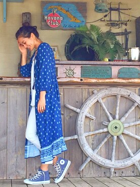 黒木 ナツミ🦋さん（レディース・162cm）の秋コーディネート