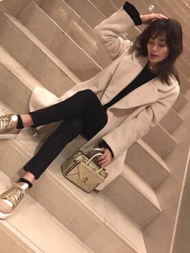 黒木 ナツミ🦋さん（レディース・162cm）の秋コーディネート