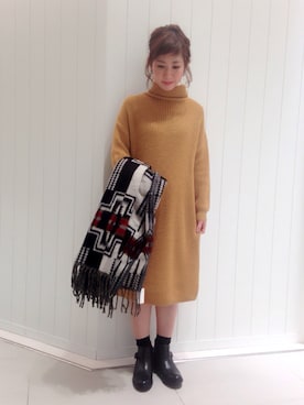 「N.（N. Natural Beauty Basic）（エヌエヌナチュラルビューティーベーシック）のアイテム（ワンピース/ドレス）」を使った、sumiさん（レディース・153cm）の秋コーディネート